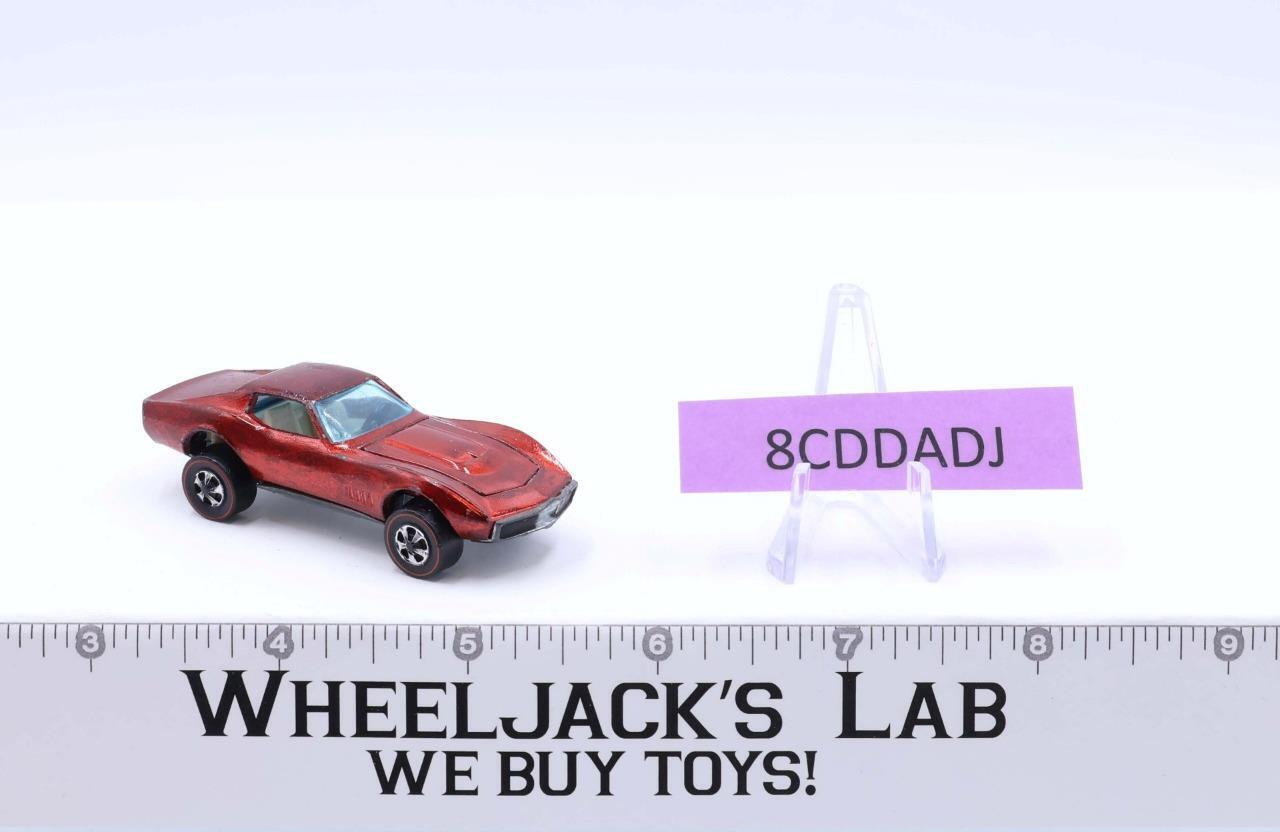 Custom Corvette Red Hot Wheels 1967 Redline Vintage Hong Kong RL Wheeljack S Lab