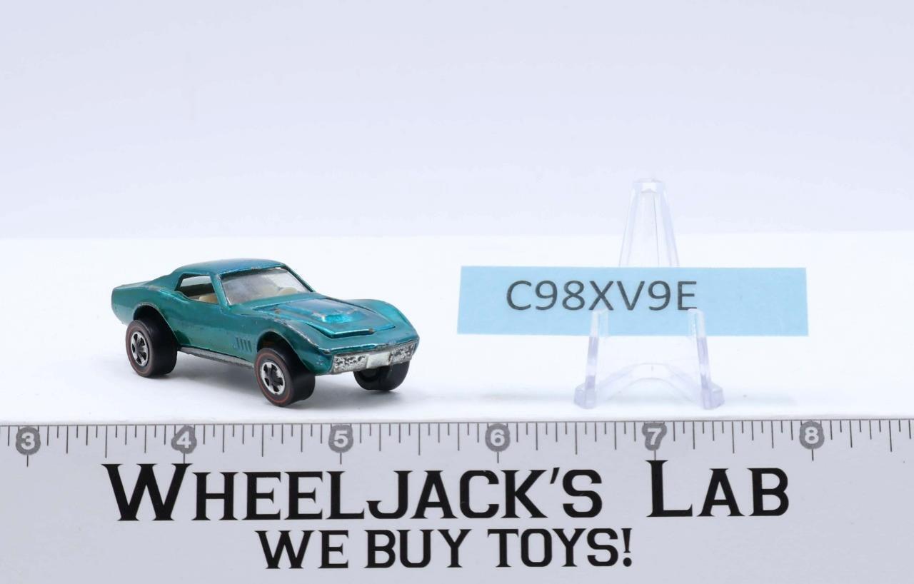 Custom Corvette Aqua Redline Hot Wheels Mattel Vintage Rl Wheeljack S Lab