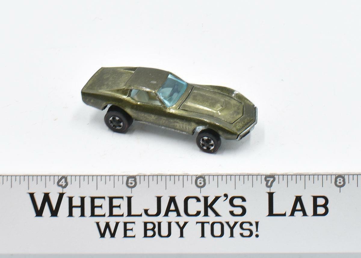 Custom Corvette Olive Redline Hot Wheels Mattel Vintage Rl Wheeljack S Lab