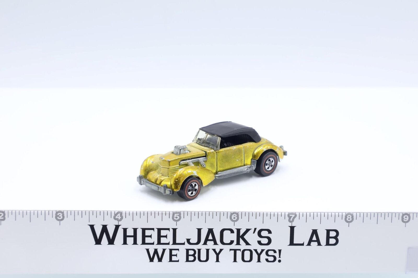 Classic Cord Gold 1970 Redline Hot Wheels Mattel Vintage RL Wheeljack S Lab