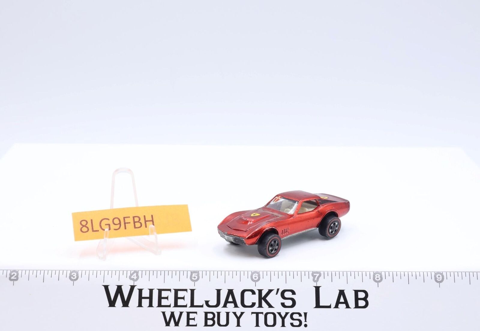 Custom Corvette Red Redline Hot Wheels Mattel Vintage RL Wheeljack S Lab