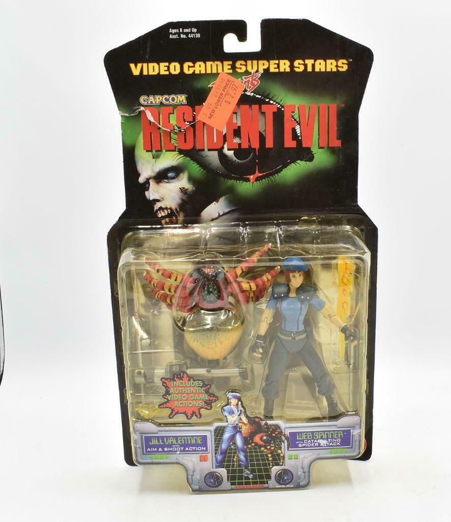 Jill Valentine & Web Spinner NEW MOSC Resident Evil Toy Biz