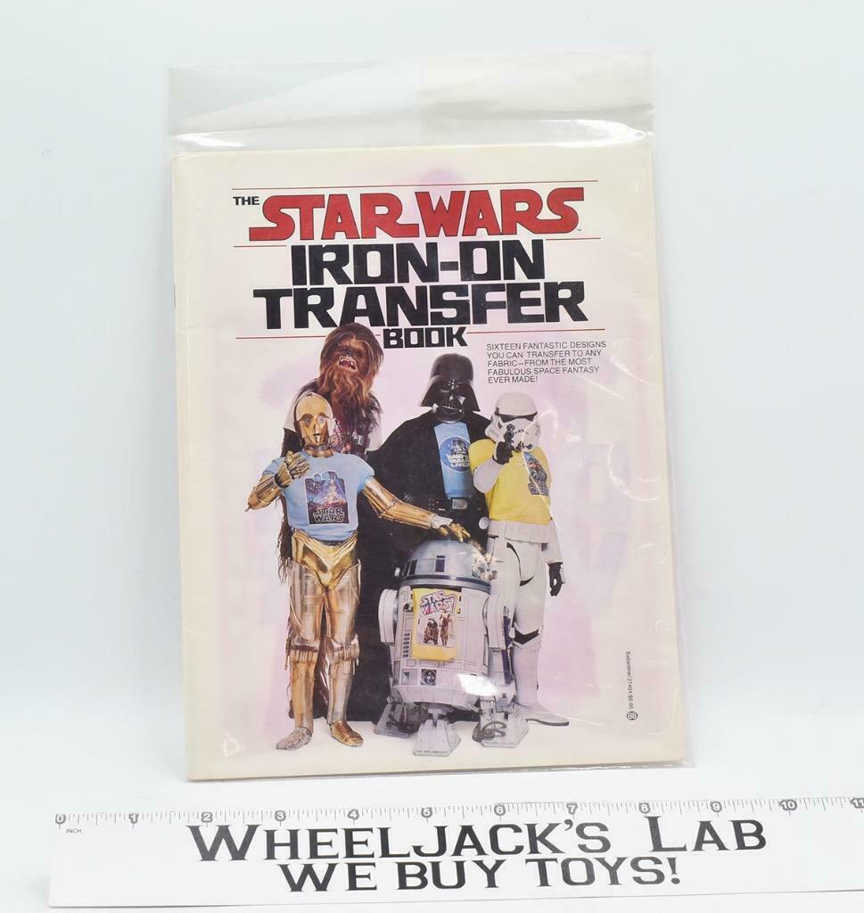 Star Wars 1977 IronOn Transfer Book UNUSED with 2 Extra's Wheeljack