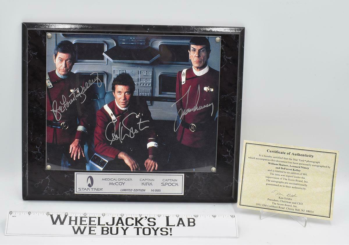 Dr. McCoy Spock Capt. Kirk Star Trek Original Series AUTOGRAPHED Plaque ...