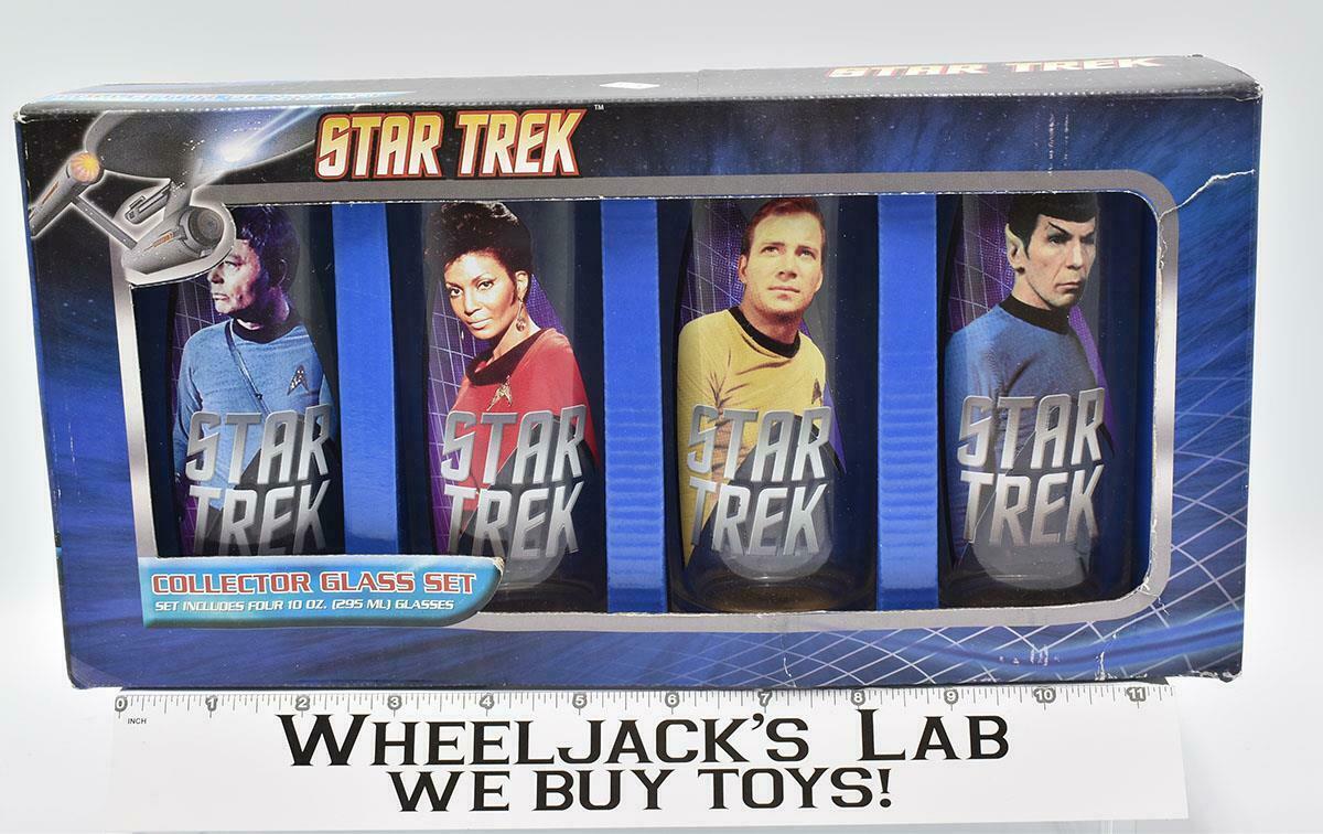 Star Trek Glasses Vandor LLC 10oz Drinking Glasses Set of 4 Wheeljack