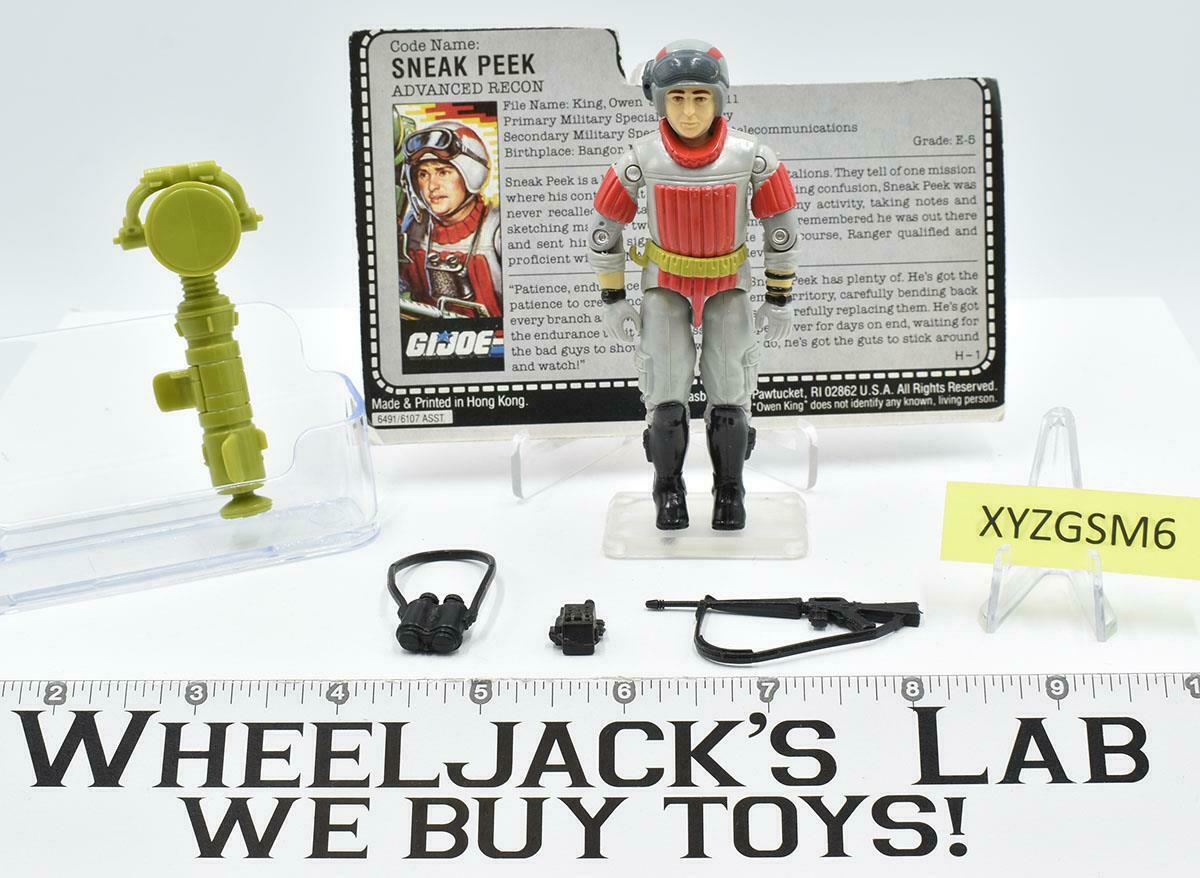 Sneak Peek V1 1987 GI Joe ARAH Vintage Hasbro Action Figure Wheeljack