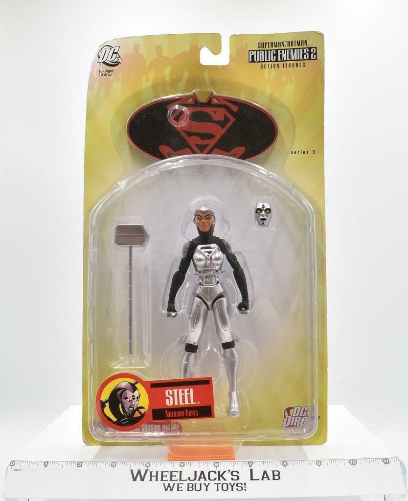 Steel Natasha Irons Public Enemies 2 2005 DC Direct MOSC Action Figure