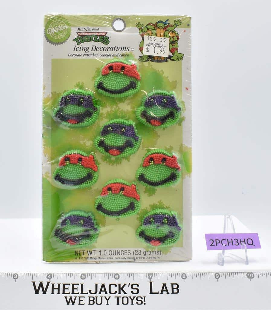 TMNT Mint Flavored Icing Decoration New Sealed 9 Ct Wilton 1993 Mirage