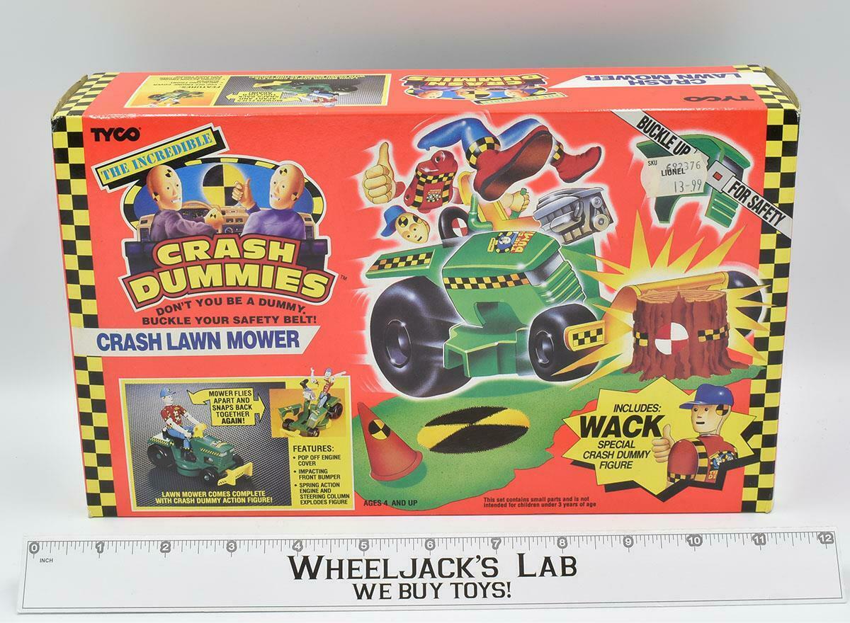 クラッシュダミー CRASH DUMMIES CRASH LAWN MOWER Crash Lawn Mower The Incredible Crash Dummies 1991 Tyco NEW