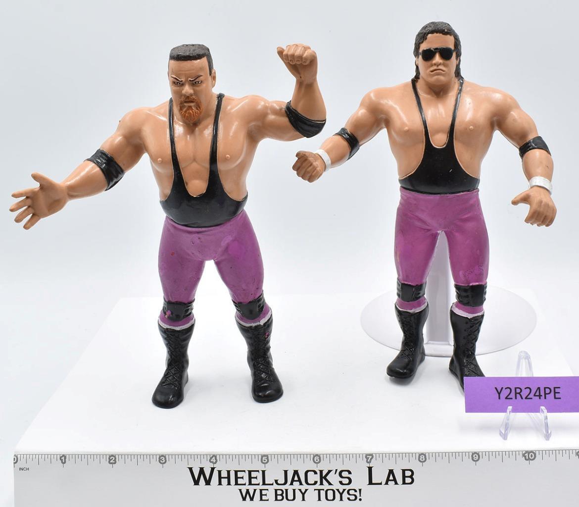 Jim Neidhart & Bret Hart 1987 Hart Foundation WWF LJN Titan