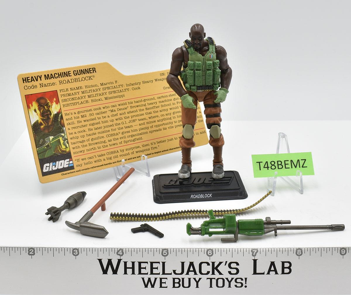 Roadblock v20 100 Complete G.I. Joe Resolute 2009 Hasbro Action Figure