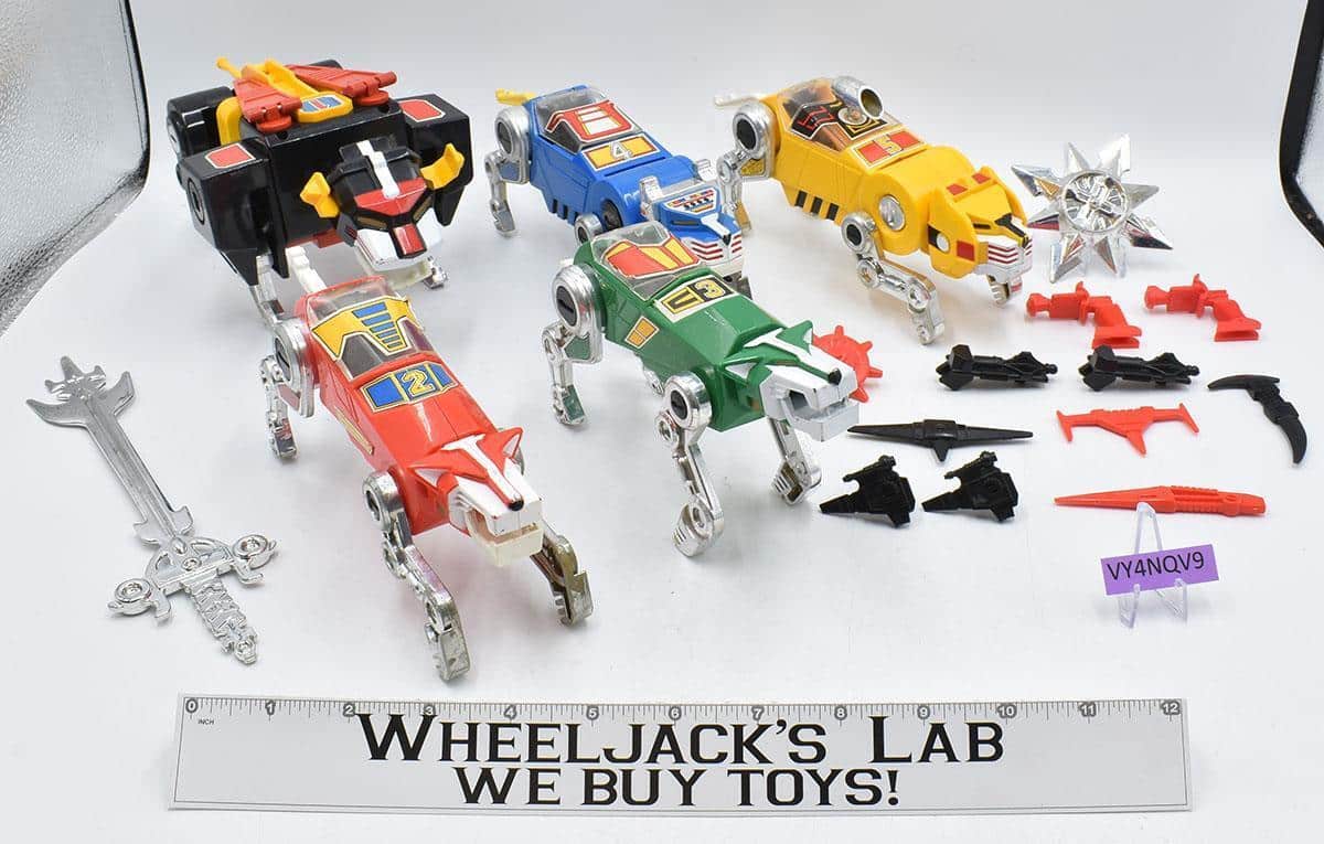 Lion Force Set 100 Complete Voltron 1984 LJN Toys Robot Action Figure