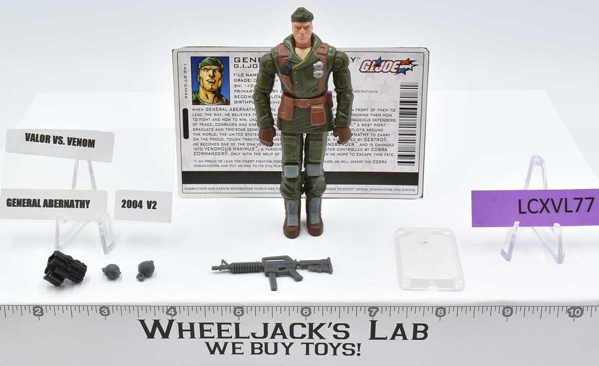General Abernathy v2 G.I. Joe Valor vs Venom 2004 Hasbro Action Figure Wheeljack's Lab