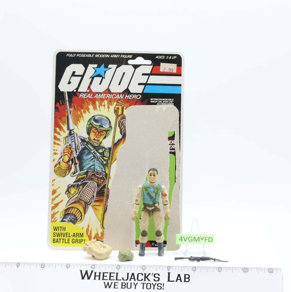 Airborne V1 100 Complete W/ Cardback GI Joe 1983 Hasbro Vintage Action