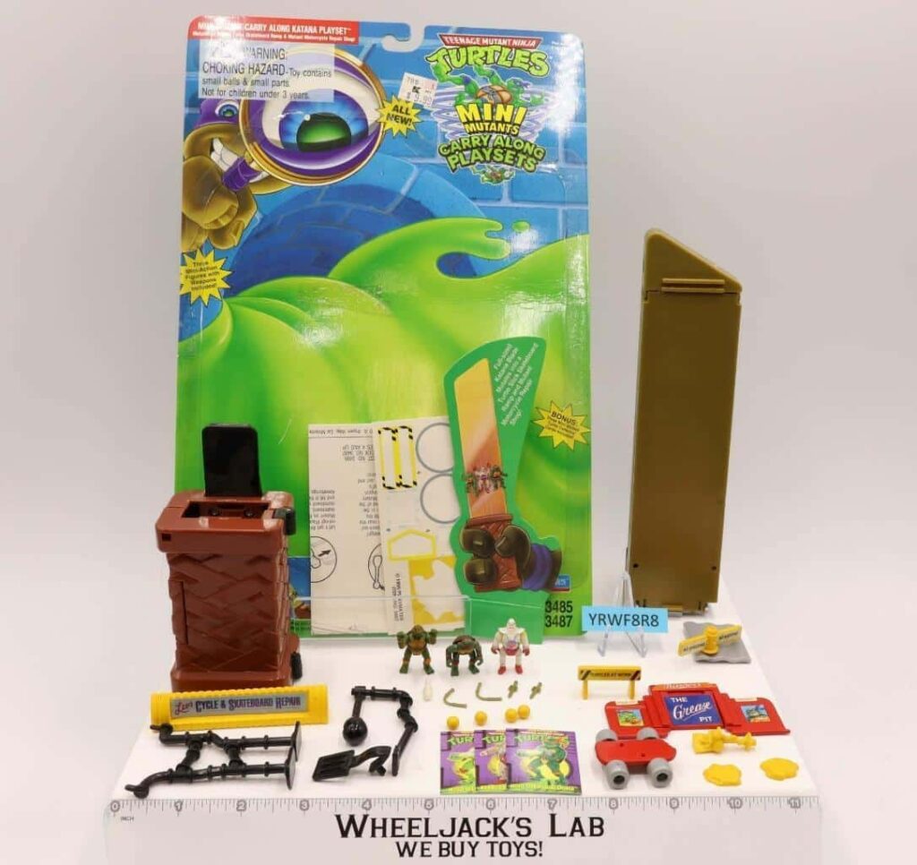 Carry Along Katana Mini Mutants Playset 100 Complete TMNT 1995