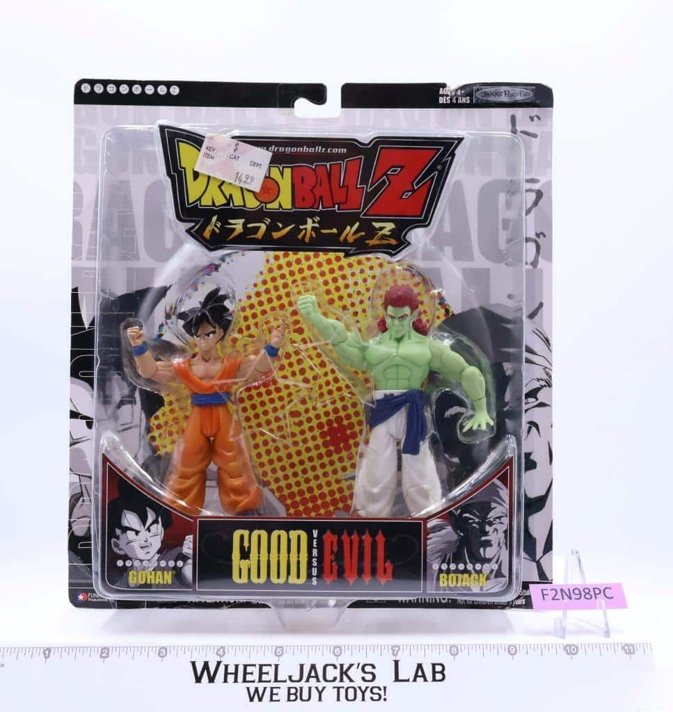 Gohan vs Bojack Good vs Evil Dragon Ball Z 2006 Jakks Pacific NEW MOSC SEALED Wheeljack