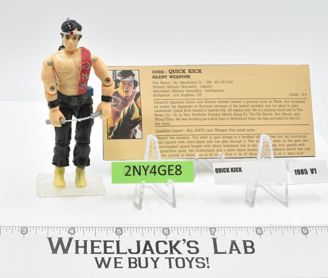 Quick Kick 100 Complete GI Joe 1993 Funskool India Action Figure