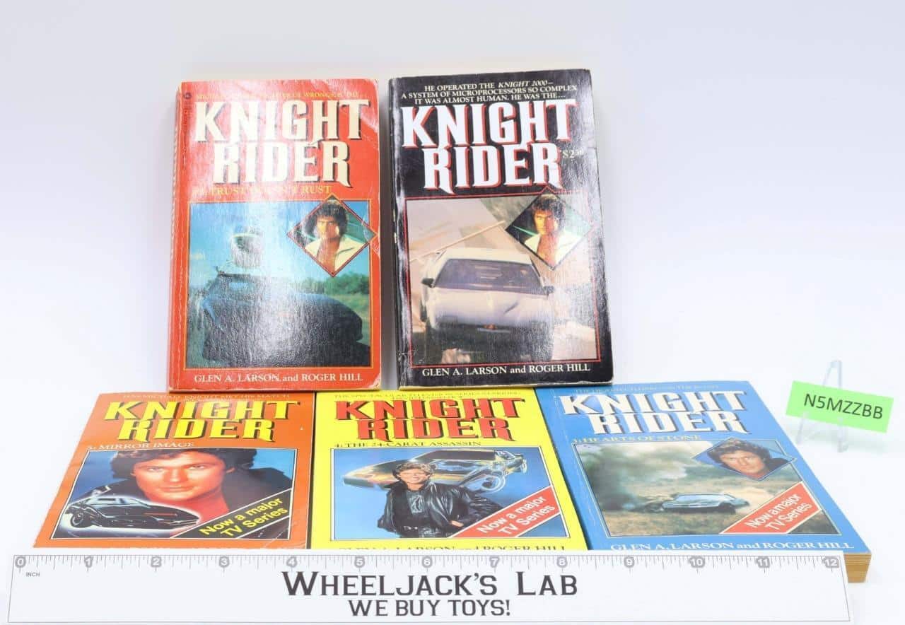 Lot of 5 Knight Rider Chapter Books by Glen A. Larson & Roger Hill Wheeljack's Lab