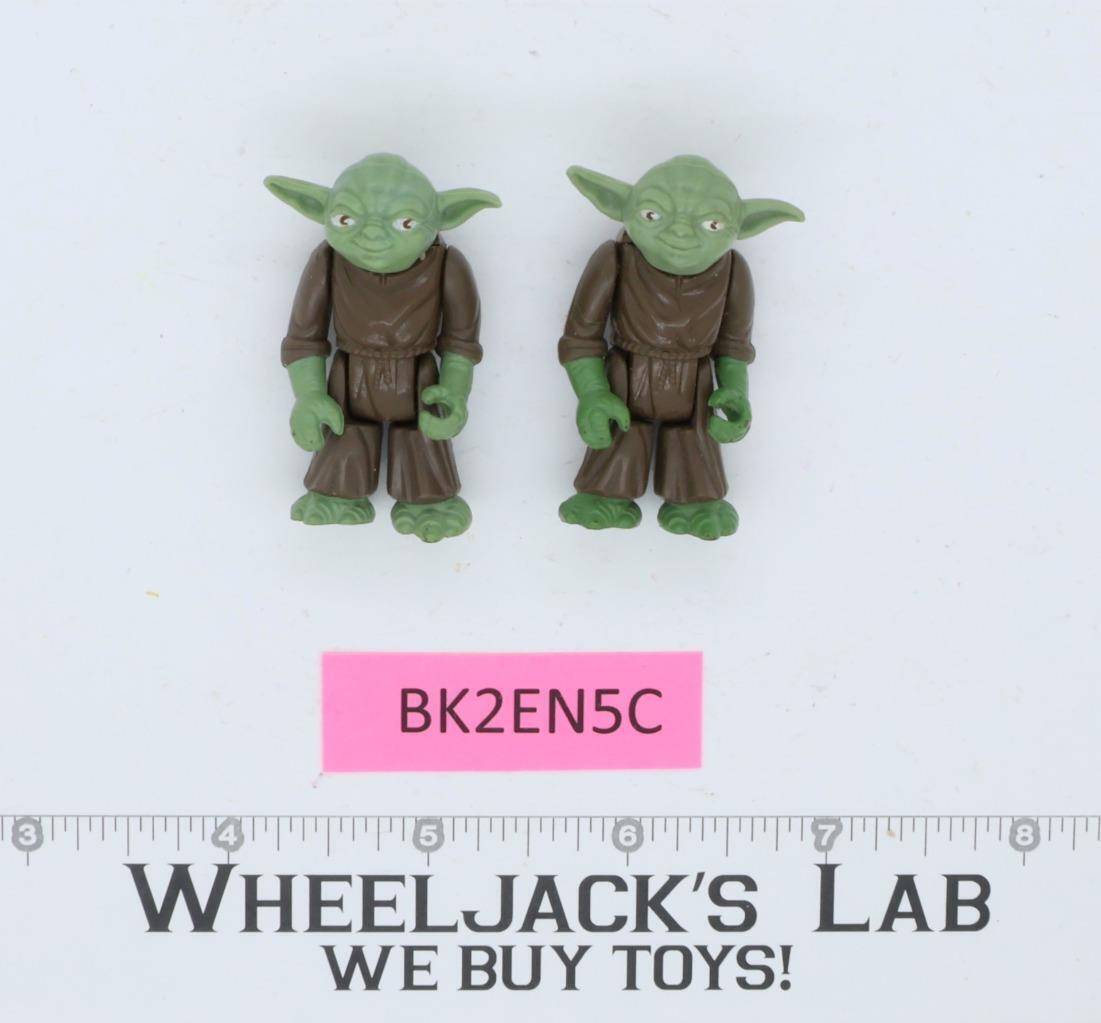 Lot of 3 Dark Green Yoda Yodas Star Wars ESB 1980 Kenner Action Figures Wheeljack's Lab