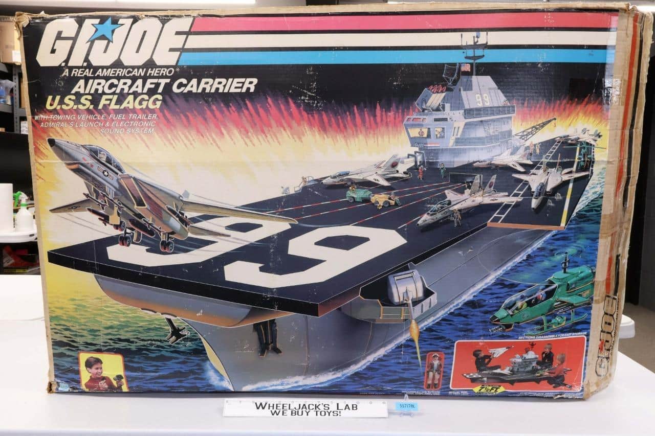 USS Flagg Aircraft Carrier W Box 1985 Vintage GI Joe Action Figure