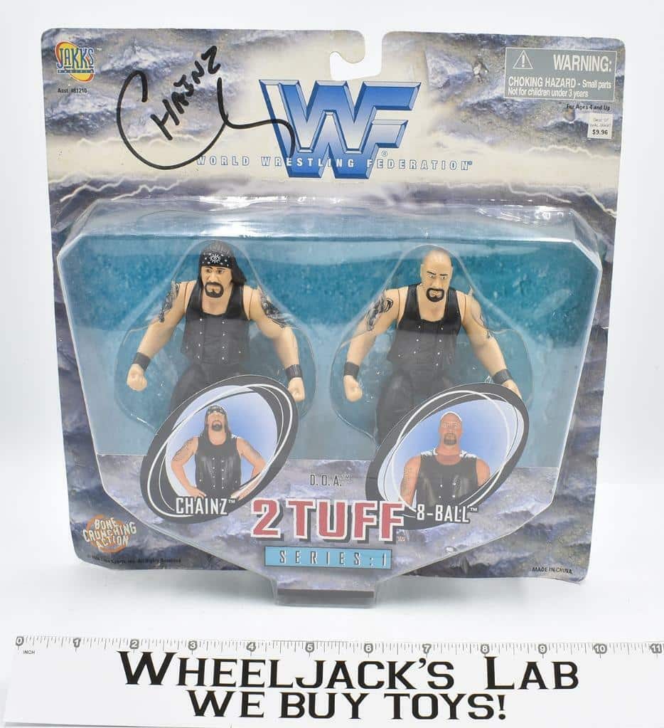 DOA Chainz & 8- Ball AUTOGRAPHED 2 Tuff Series 1 WWF