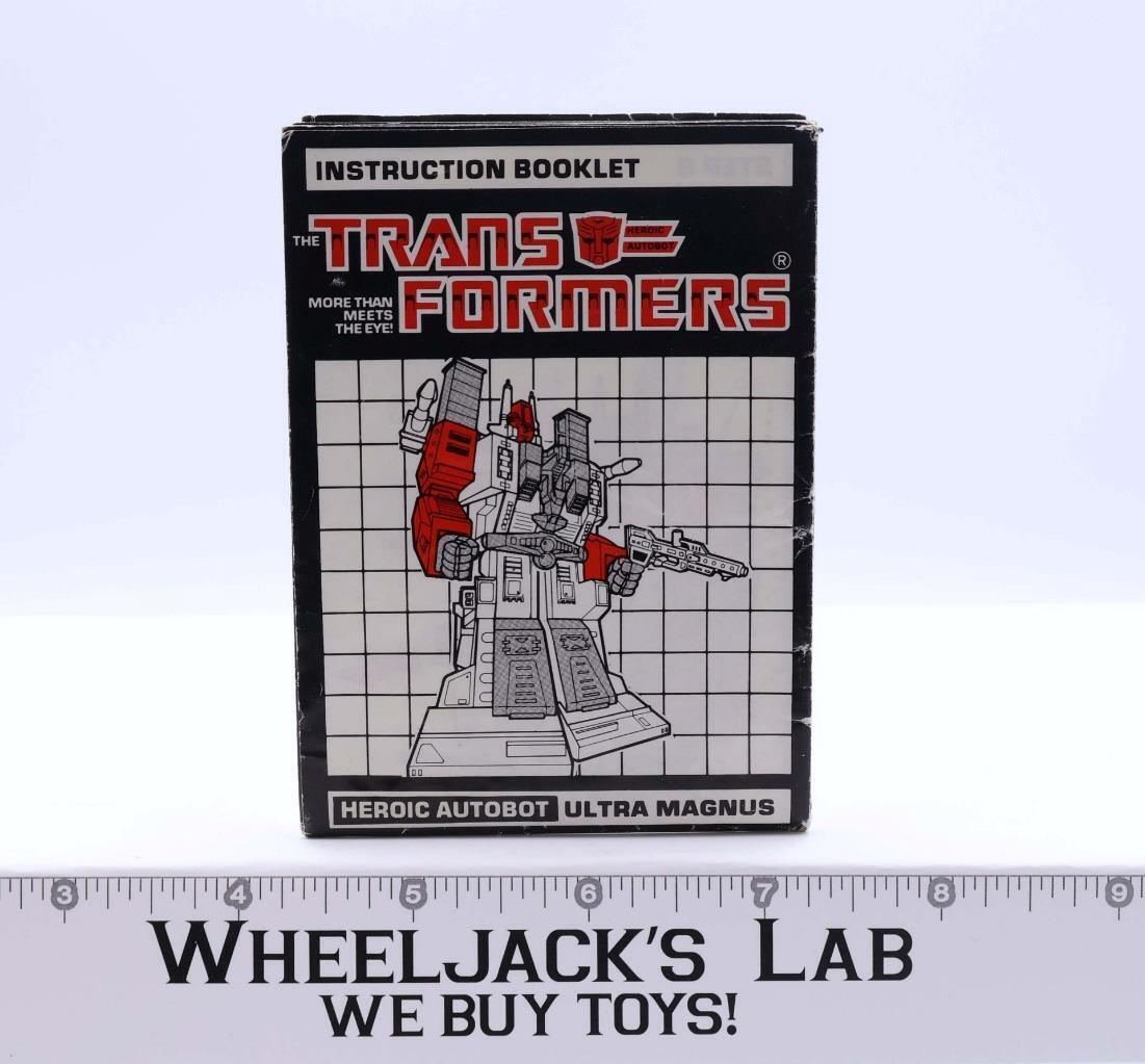 Ultra Magnus Instruction Booklet Manual 1986 G1 Transformers Vintage