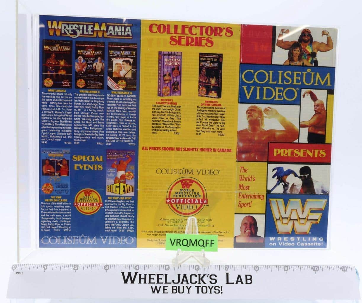 WWF Coliseum Video (circa 1987) Brochure WrestleMania Hulk Hogan RARE
