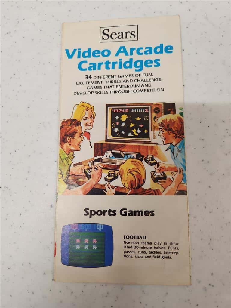Sears Video Arcade Cartridges Game Catalog Booklet Atari 2600 1981
