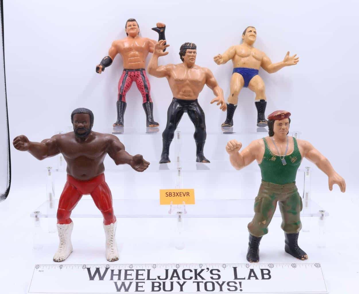 Lot of 5 1980’s WWF LJN Titan Sports 8″ Vintage Wrestling Action Figures main image