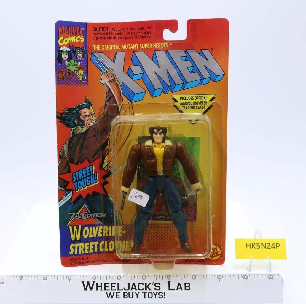Wolverine w/ Street Clothes 7th Edition XMen 1994 Toy Biz NEW MOSC