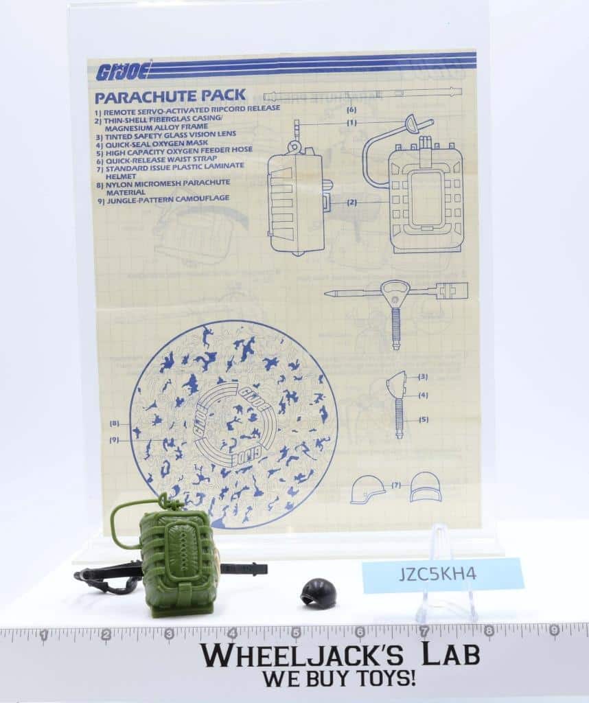 Parachute Pack MailAway 100 Complete 1985 GI Joe Action Figure