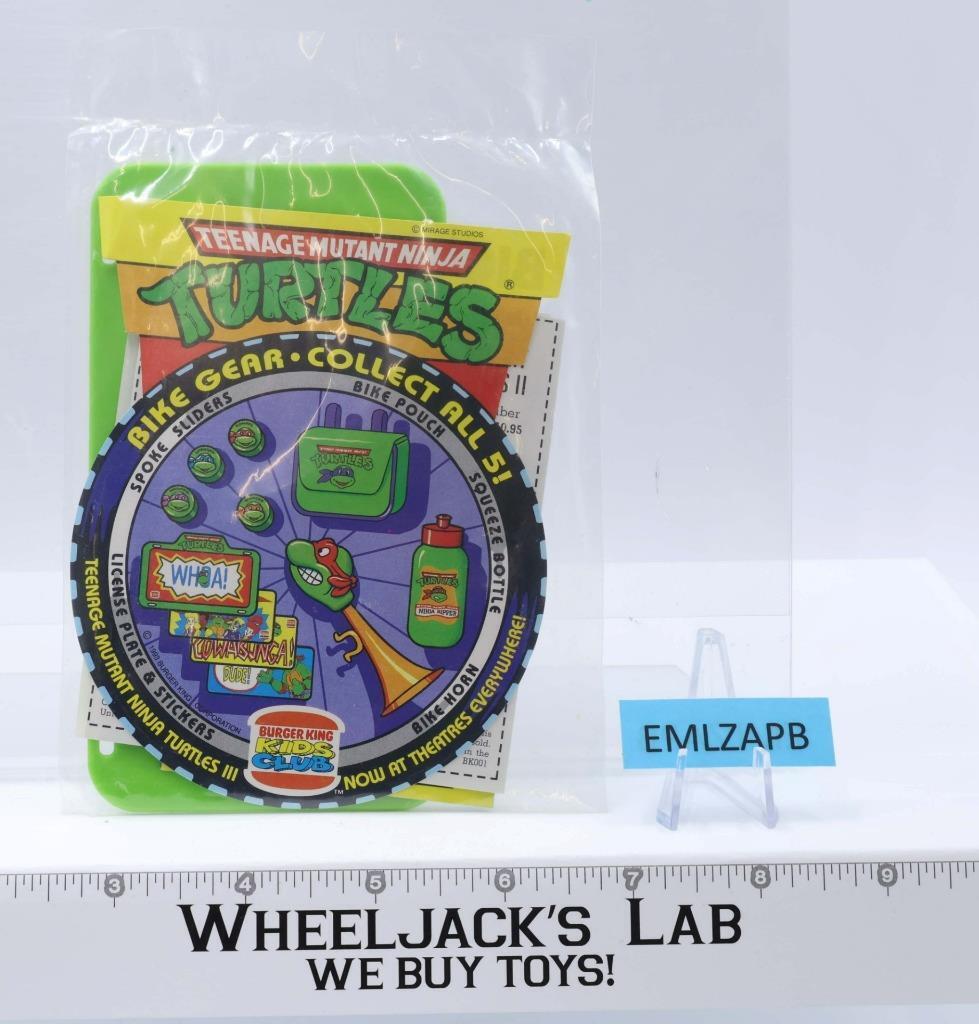 License Plate Bike Gear Teenage Mutant Ninja Turtles TMNT Burger King