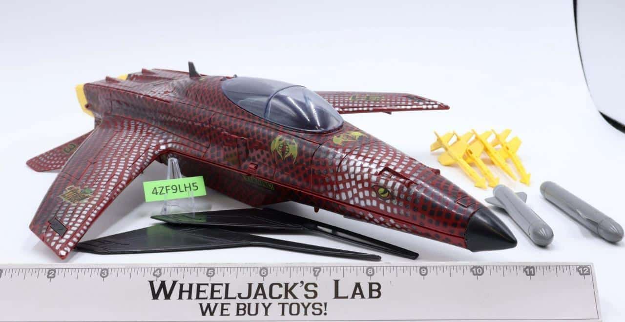 Python Conquest X30 Jet GI Joe 1989 Hasbro Action Figure Vehicle Wheeljack's Lab