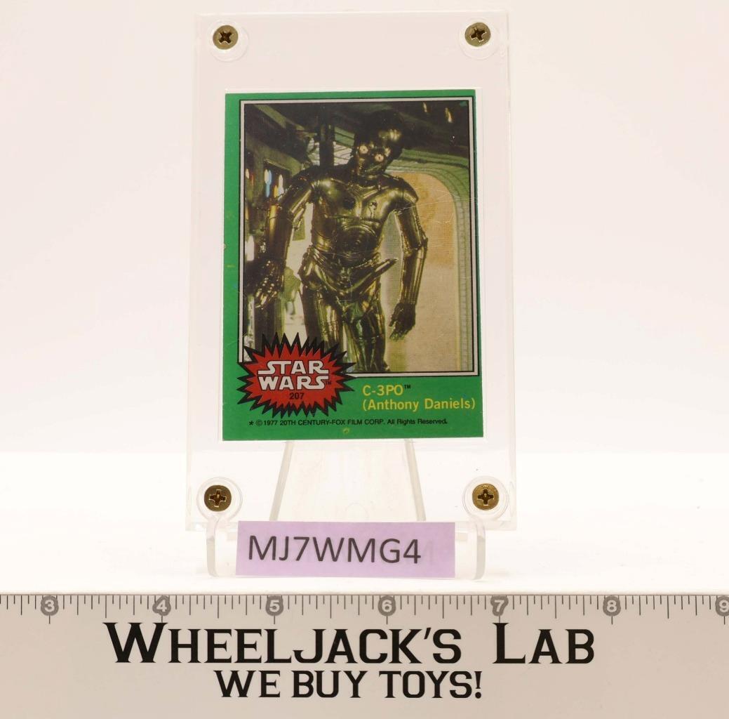 C-3PO Anthony Daniels ERROR Card #207 Star Wars 1977 Topps Trading Card main image