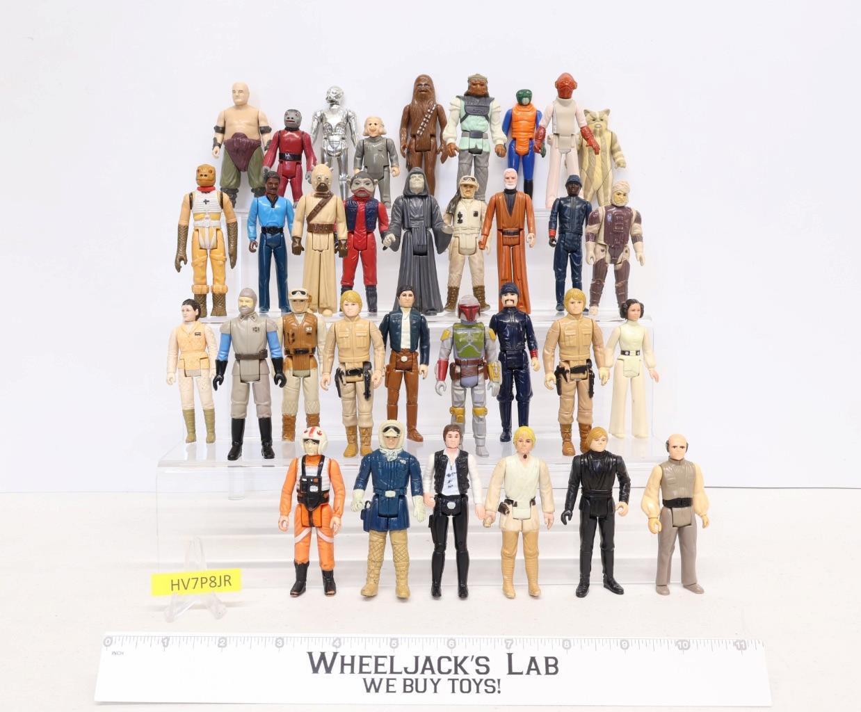 Lot of 33 Star Wars 1970s1980s Kenner Vintage Action Figures