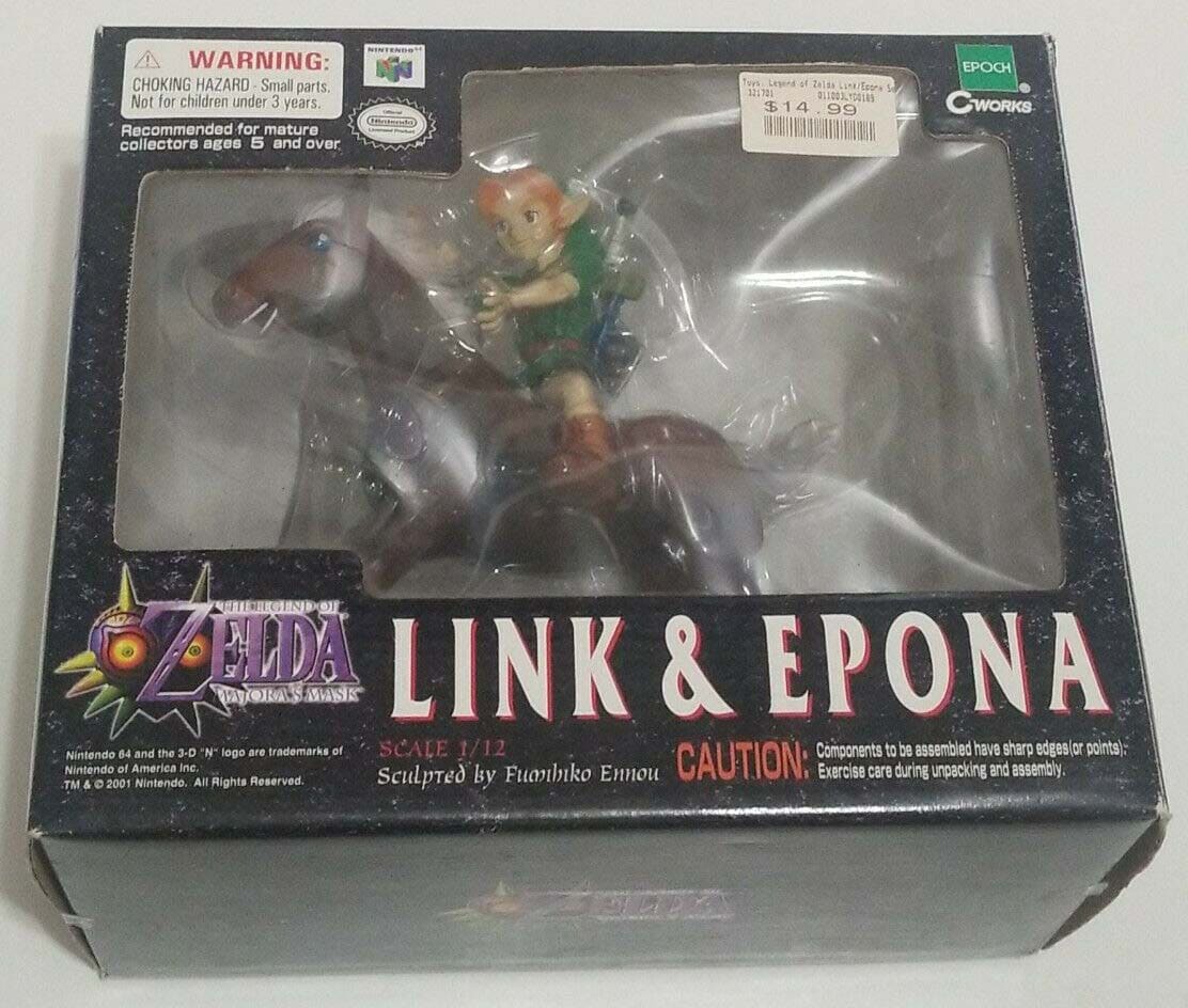 Epoch Legend of Zelda Majora’s Mask - Link and Epona (2001)