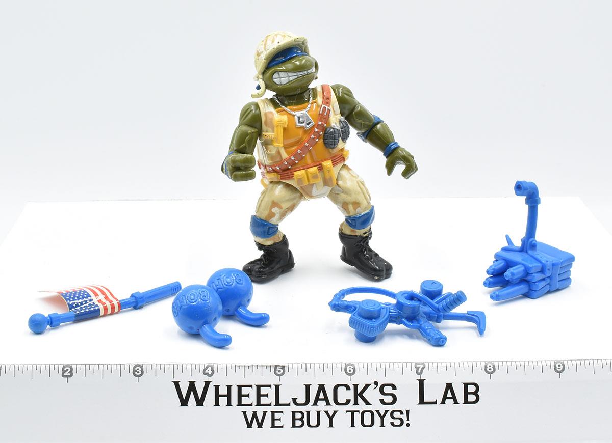 Military Lieutenant Leo 100% Complete 1991 TMNT Teenage