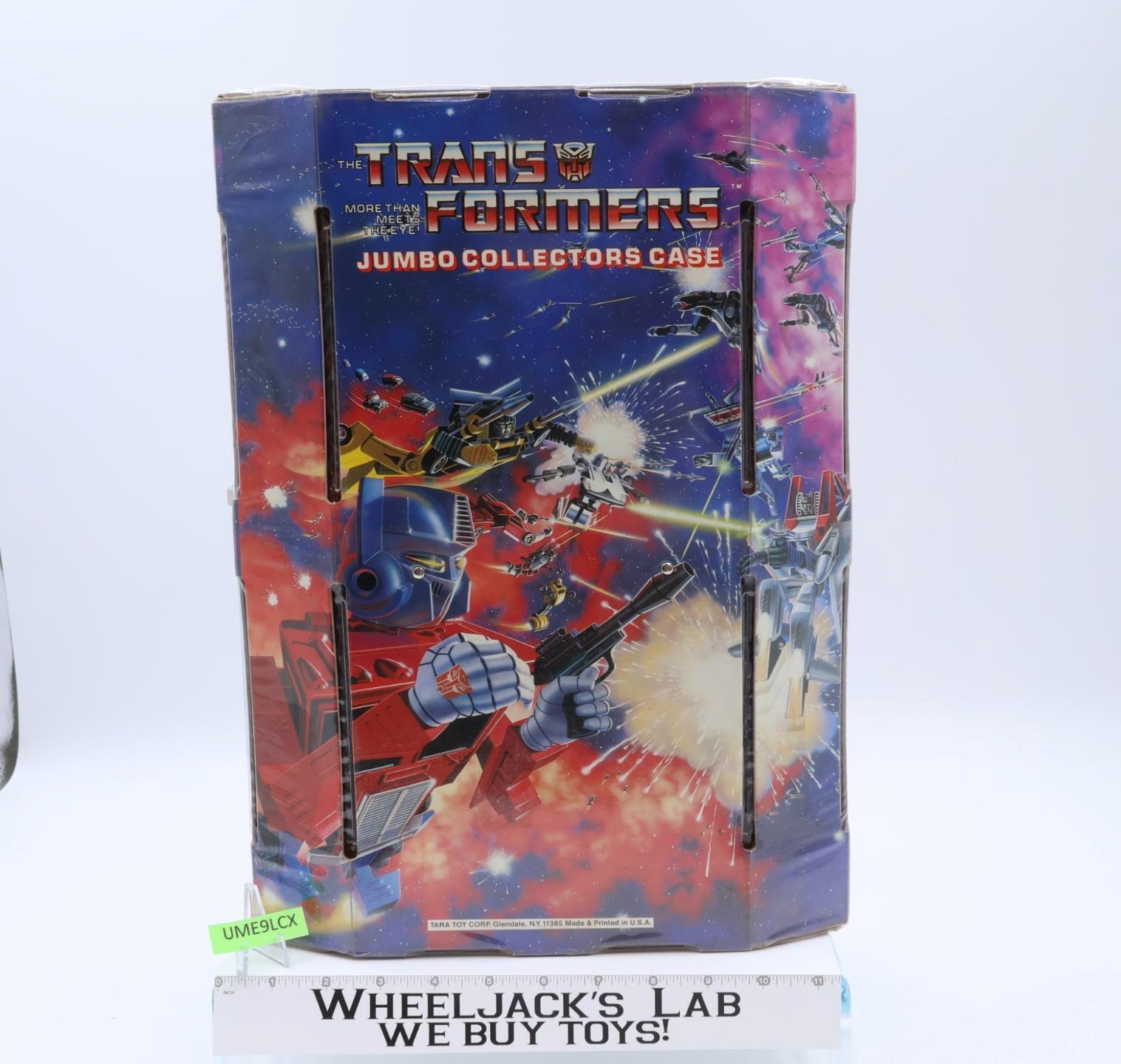 Vinyl Jumbo Collectors Case Tara Toy Corp. 1984 G1 Transformers Vintage