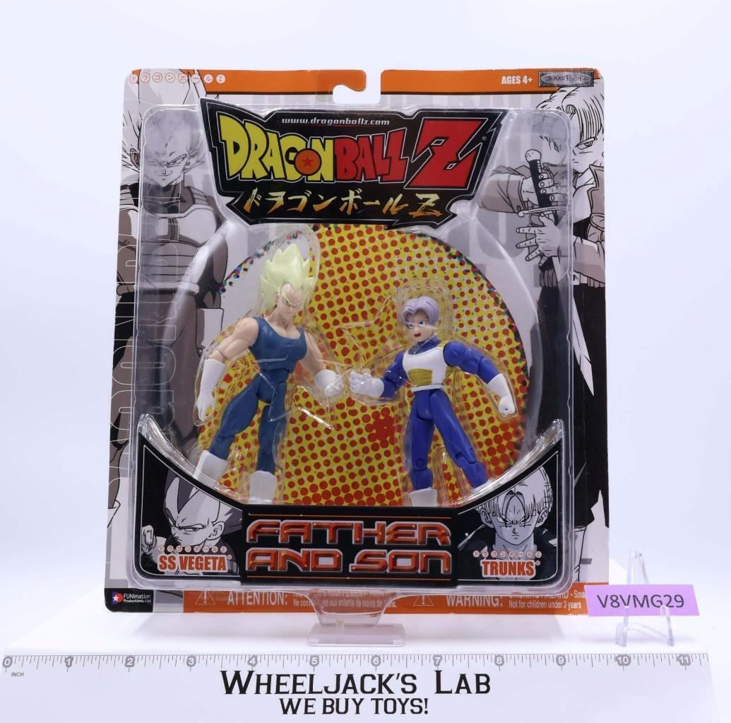 SS Vegeta and Trunks Father and Son Dragon Ball Z 2006 Jakks Pacific MOSC SEALED Wheeljack's Lab
