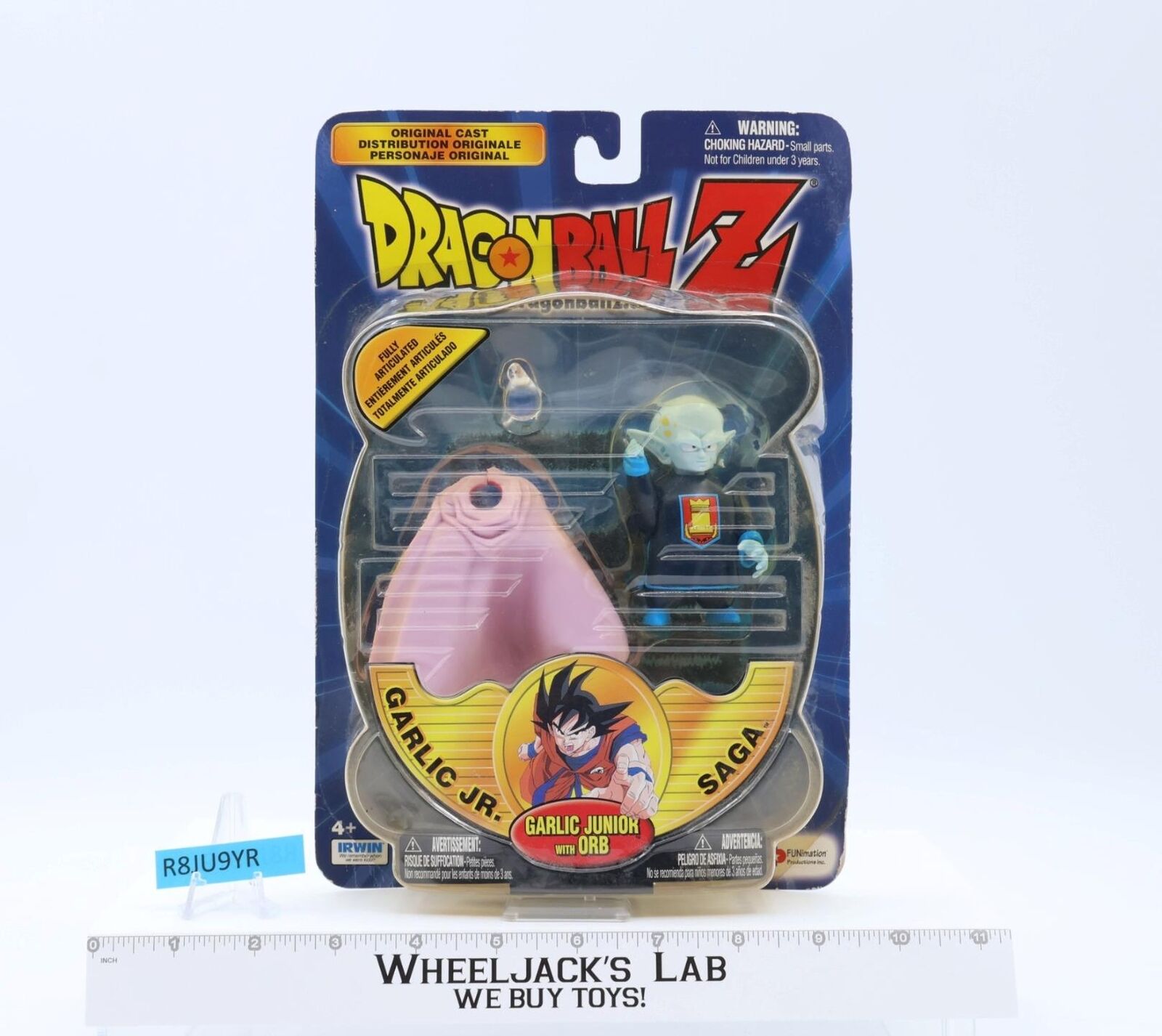 Garlic Junior w/ Orb Dragon Ball Z Jr. Saga 2000 Irwin Toys Figure MOSC