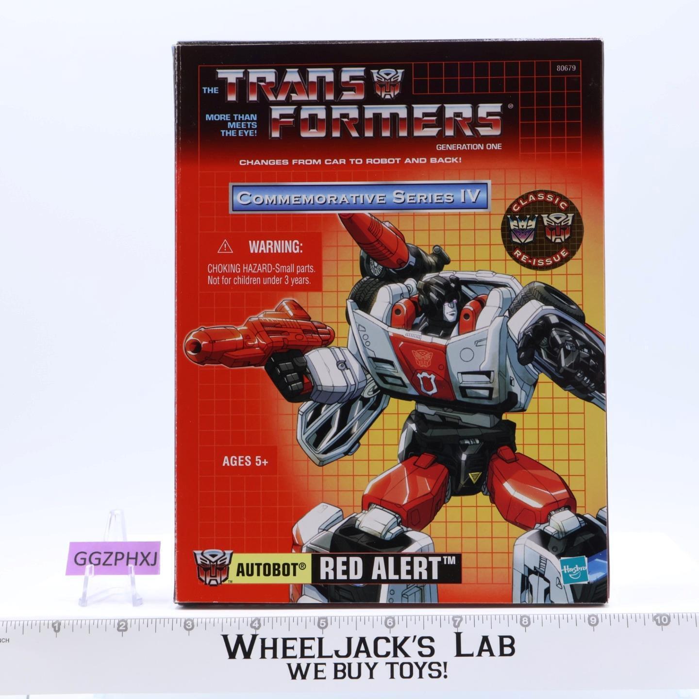 Red Alert Commemorative Series Reissue Transformers 2002 Hasbro NEW