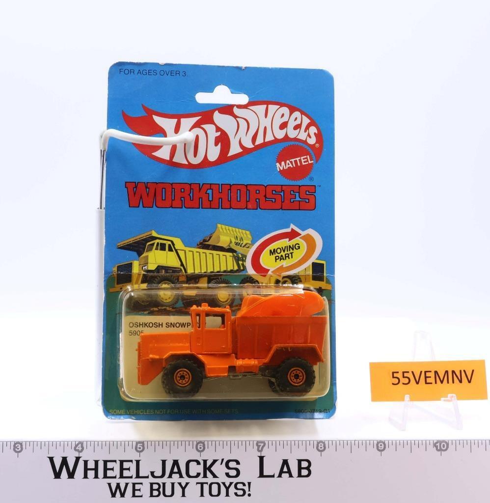 Oshkosh Snowplow 5905 Hot Wheels Workhorses Mattel 1979 Vintage NEW