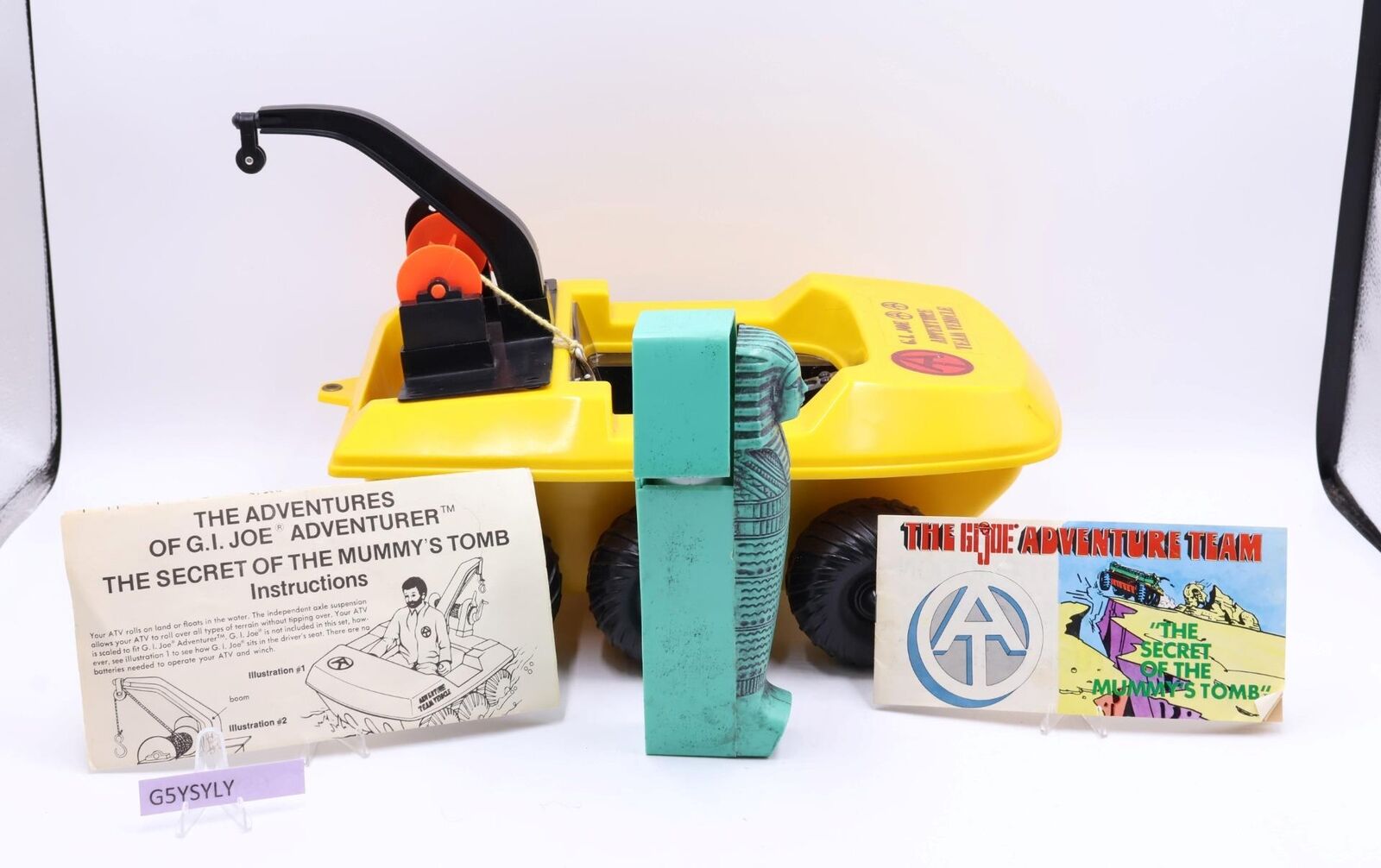 Secret Of The Mummy's Tomb GI Joe Adventure Team 1972 Hasbro Vintage