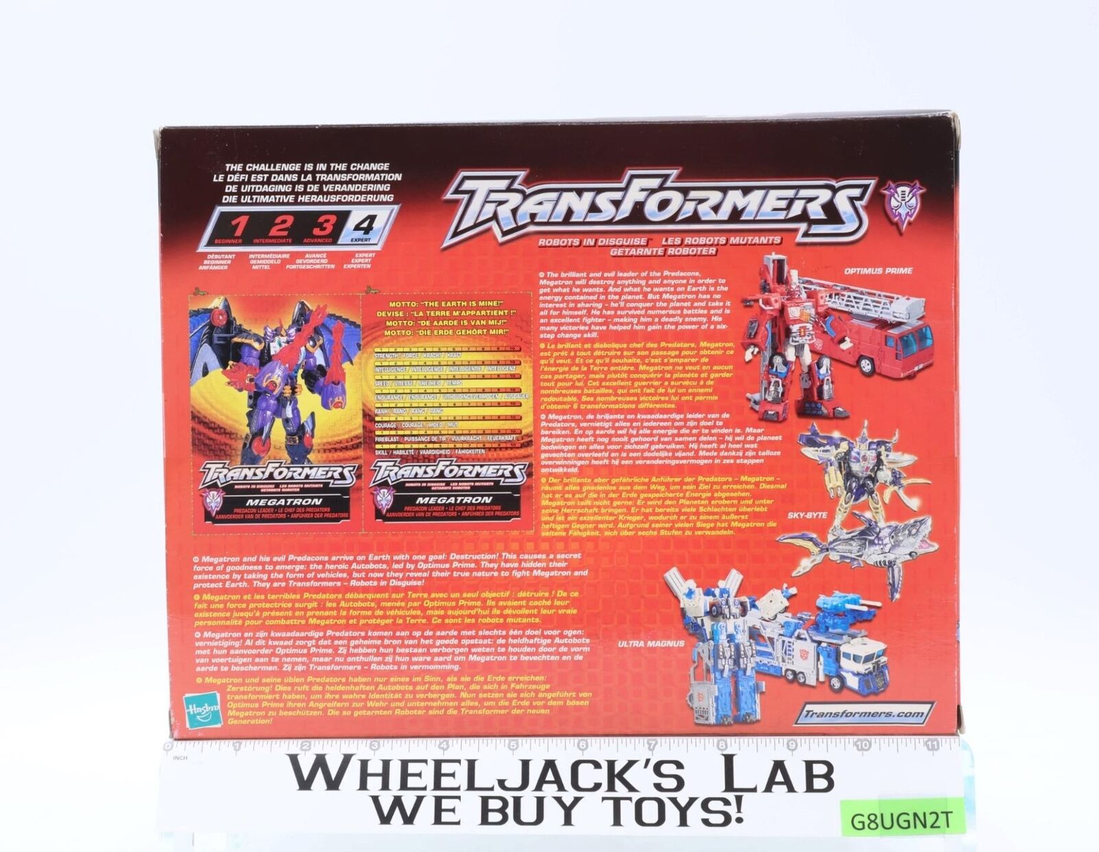 Megatron Robots in Disguise RID Transformers Universe 2001 Hasbro