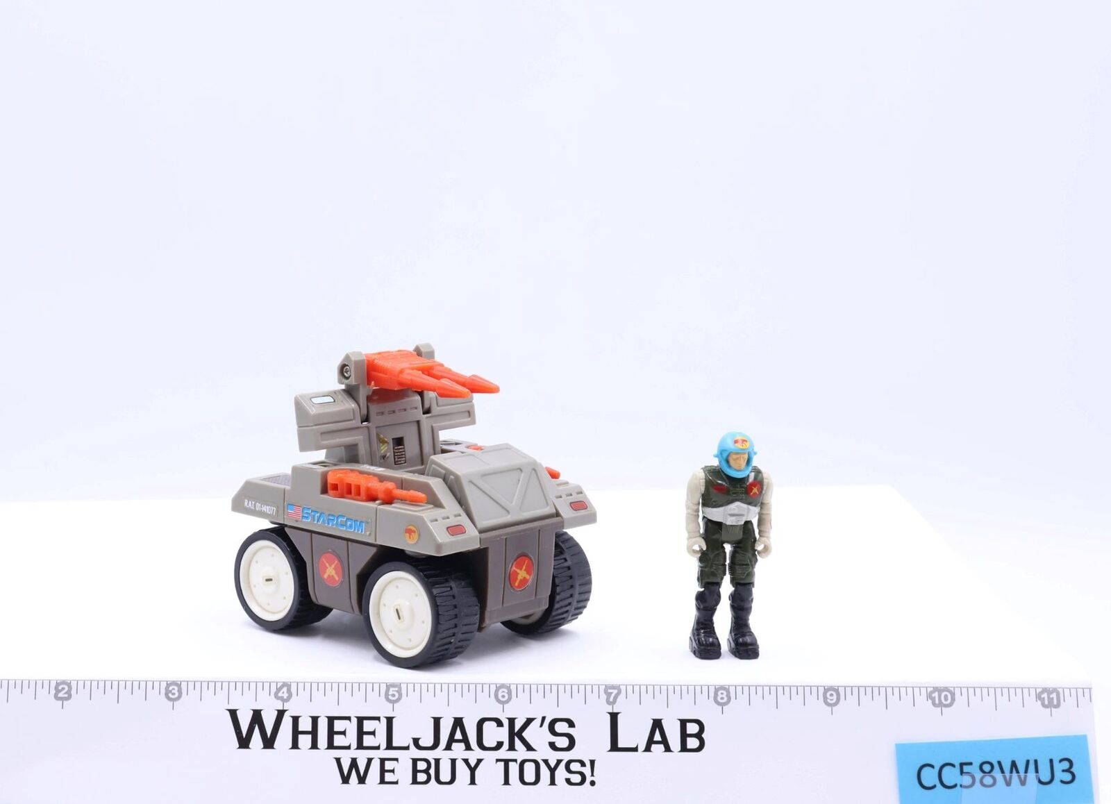 Laser RAT W/Capt. Vic 100% Complete Starcom 1986 Coleco Action Figure ...