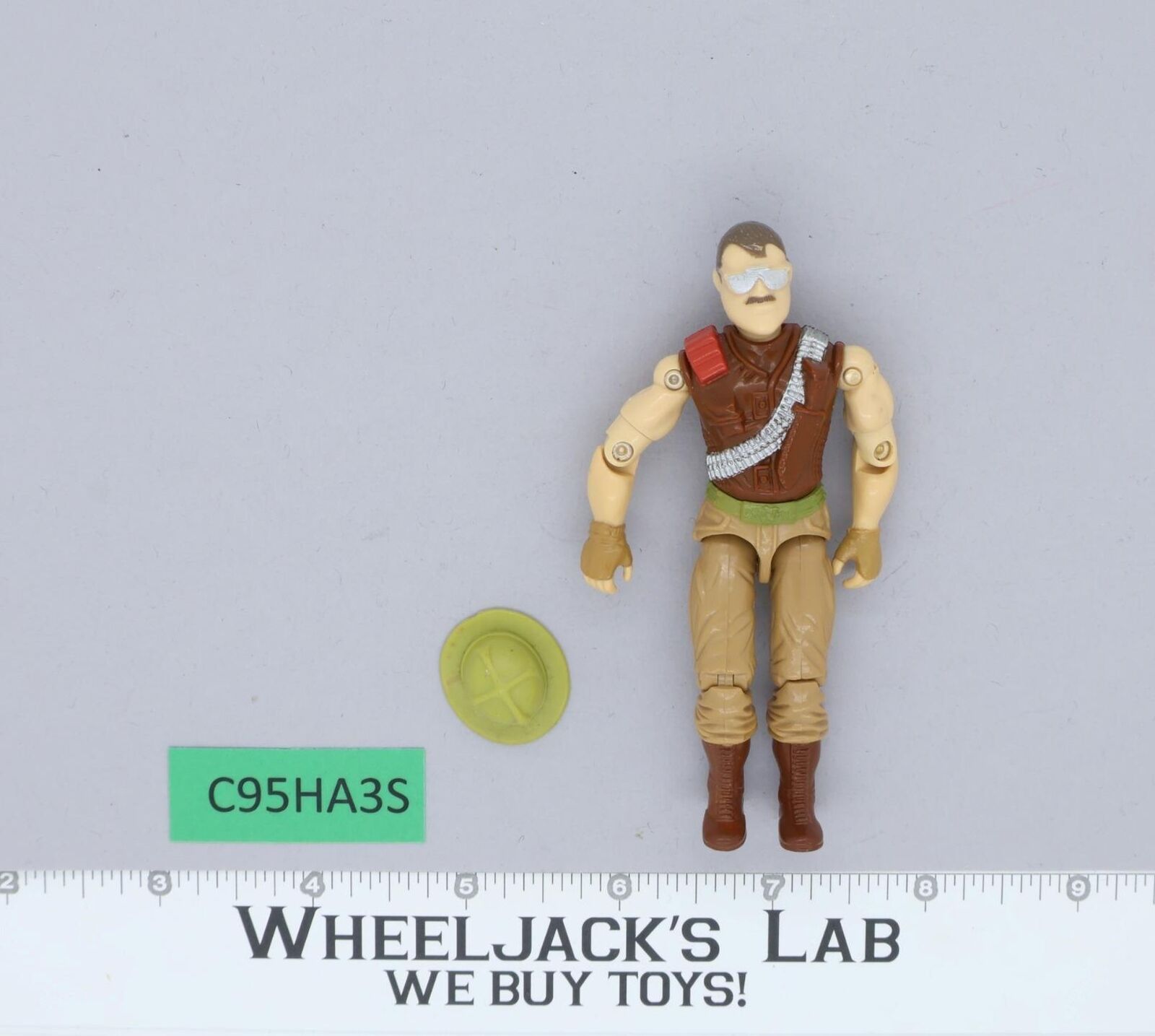 Sgt. Slaughter V3 100 Complete G.I. Joe 1988 Hasbro Vintage Action