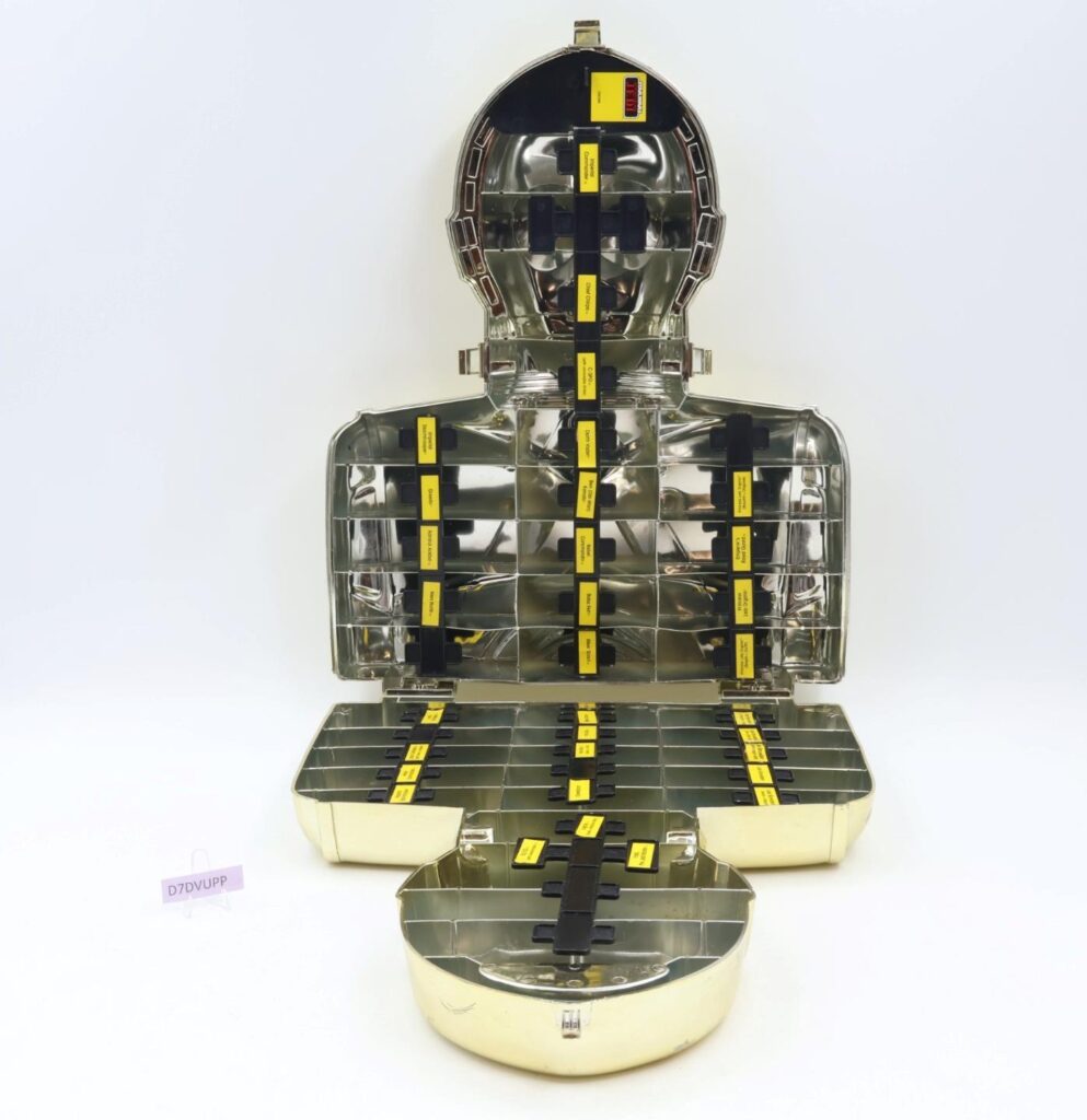 C3PO Action Figure Storage Case Star Wars 1983 Kenner Vintage Wheeljack's Lab