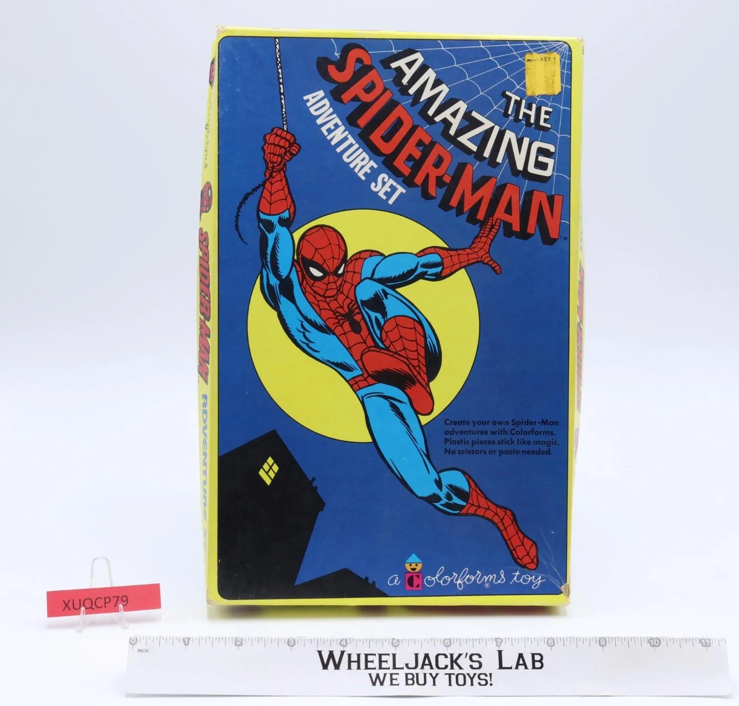 The Amazing Spider-Man Adventure Set Colorforms 1974 Marvel Comics Vintage - Wheeljack's Lab