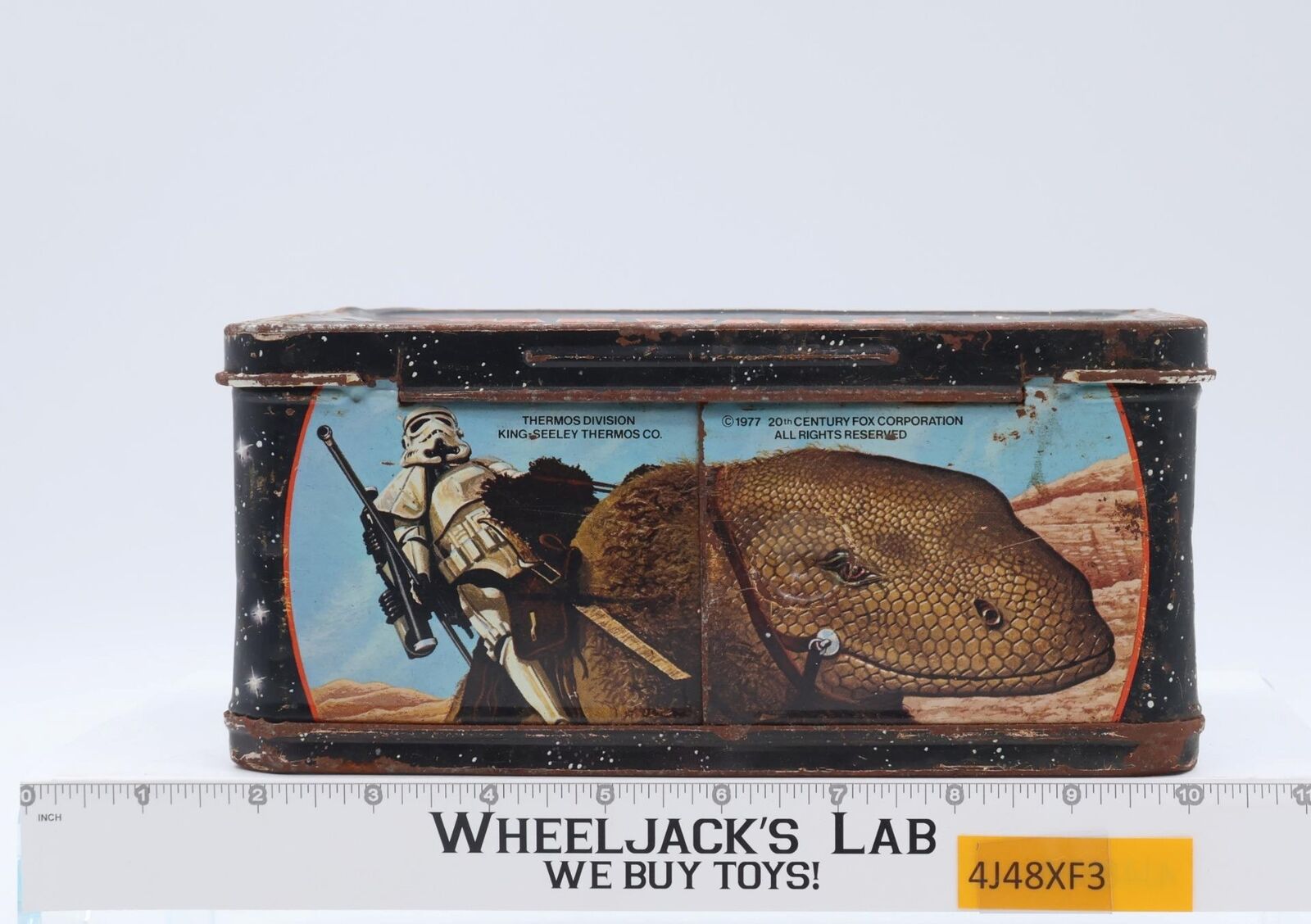 Metal Lunch Box Star Wars 1977 Thermos Vintage gallery image 5