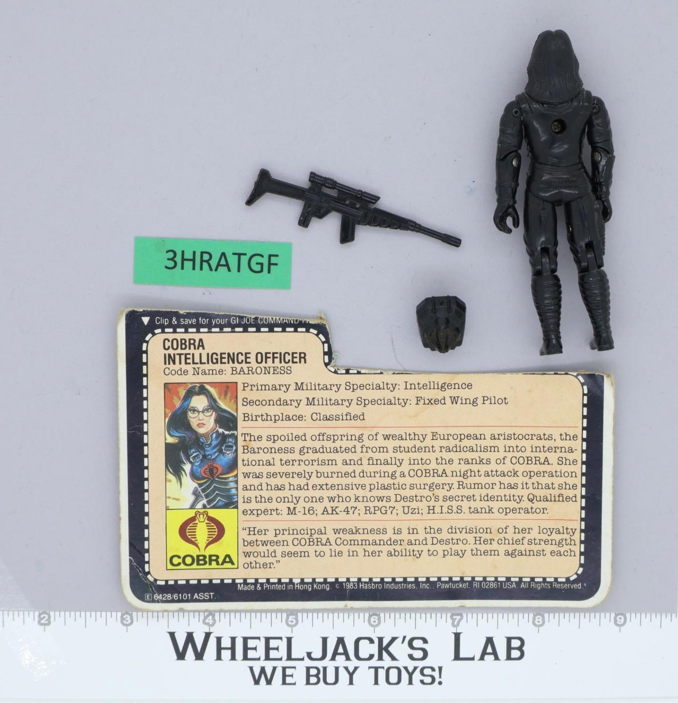 Baroness V1 100 Complete G.I. Joe 1984 Hasbro Vintage Action Figure